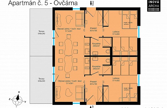 Apartmán č.5 - Ovčárna